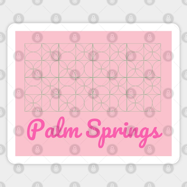 Palm Springs Architecture Mid Century Modern Sticker by MalibuSun